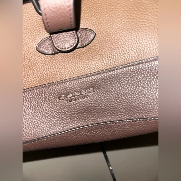 COACH Brown HUDSON Messenger in Heritage Colorblock Leather - Picture 3 of 11
